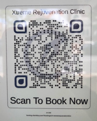 Scan to book at Xtreme Rejuvenation Clinic